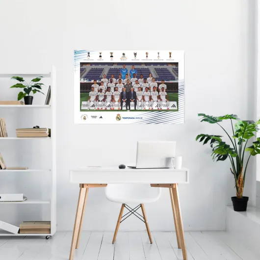 POSTER REAL MADRID 2025/2026 FORMAZIONE