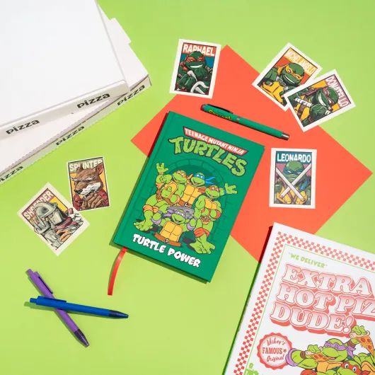 SET QUADERNO PREMIUM A5 CON PENNA TARTARUGHE NINJA