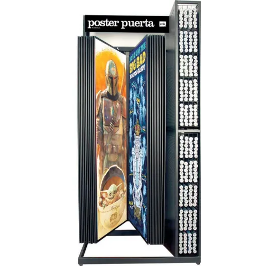 KIT ESPOSITORE POSTER PORTA METALLO NERO 40 REF. (SENZA MERCE)