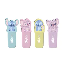 SET DI 4 EVIDENZIATORI CON TOPPER DISNEY STITCH