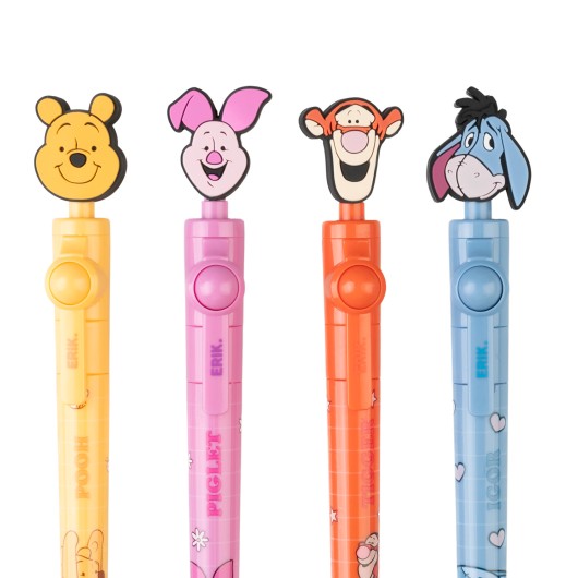 SET 20 PENNE TOPPER GIREVOLE DISNEY WINNIE THE POOH 100 ANIVERSARIO