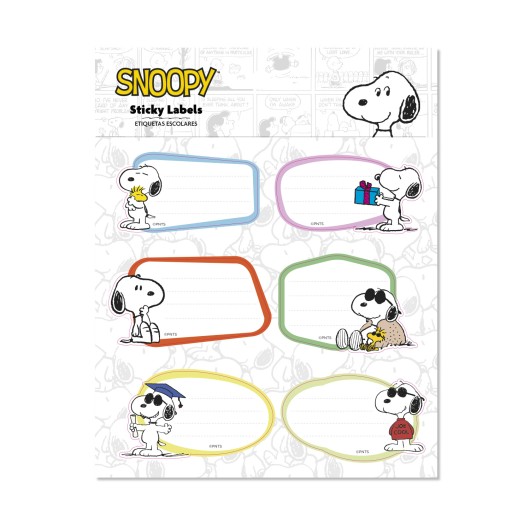 ETICHETTE ADESIVE PREMIUM SNOOPY