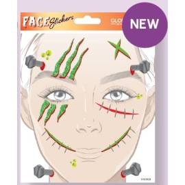 MASCARA DE PEGATINAS HALLOWEEN FRANKENSTEIN