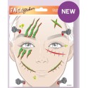 MASCARA DE PEGATINAS HALLOWEEN FRANKENSTEIN