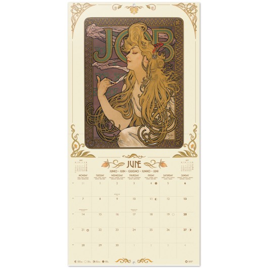CALENDARIO 2027 30X30 ART NOUVEAU