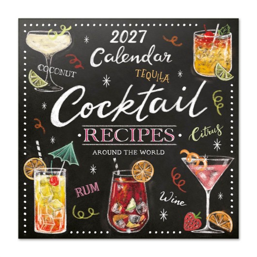 CALENDAR 2027 30X30 COCKTAILS USA