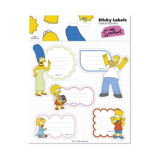 ETICHETTE ADESIVE PREMIUM THE SIMPSONS