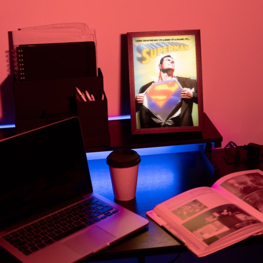 STAMPA LED INCORNICIATA DC COMICS SUPERMAN