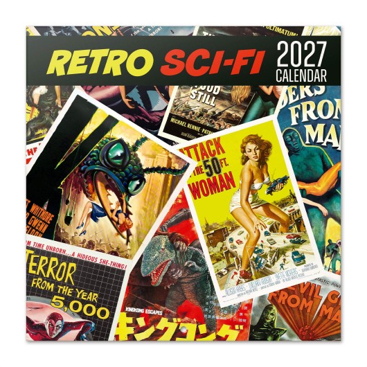 CALENDAR 2027 30X30 RETRO SCI-FI USA