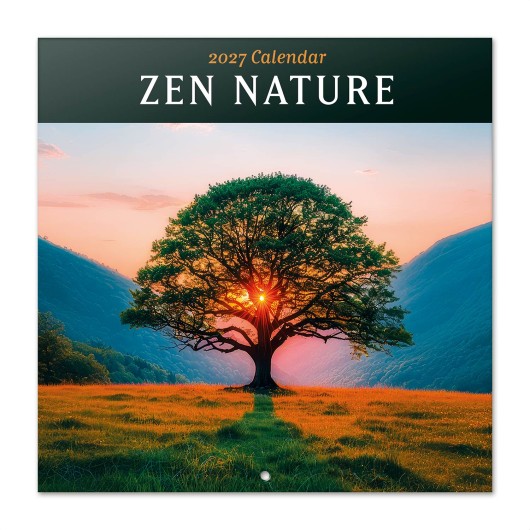 CALENDAR 2027 30X30 NATURA ZEN USA