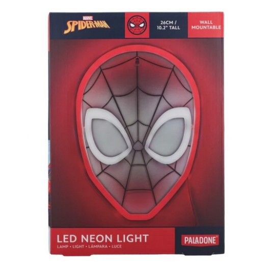 LAMPADA LED NEON DA PARETE SPIDERMAN
