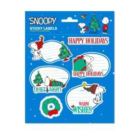ETIQUETAS ADHESIVAS NAVIDAD PREMIUM SNOOPY