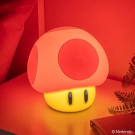 LAMPADA SQUISHY RICARICABILE IN SILICONE FUNGHI MARIO