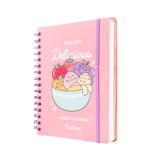 DIARIO SCOLASTICO SETTIMANALE 2026/2027 FORMATO A5 12 MESI PUSHEEN FRUITS