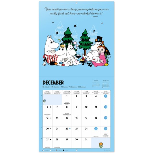 CALENDARIO 2027 30X30 MOOMIN