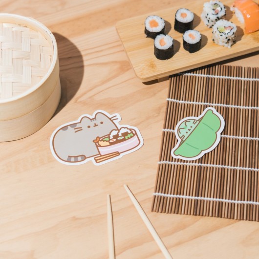 PACK 2 ADESIVI IN VINILE PUSHEEN SUSHI ROLL 4
