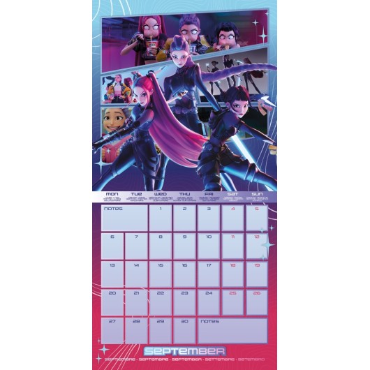 CALENDARIO 2027 30X30 KPOP DEMON HUNTERS (SENZA PLASTICA)