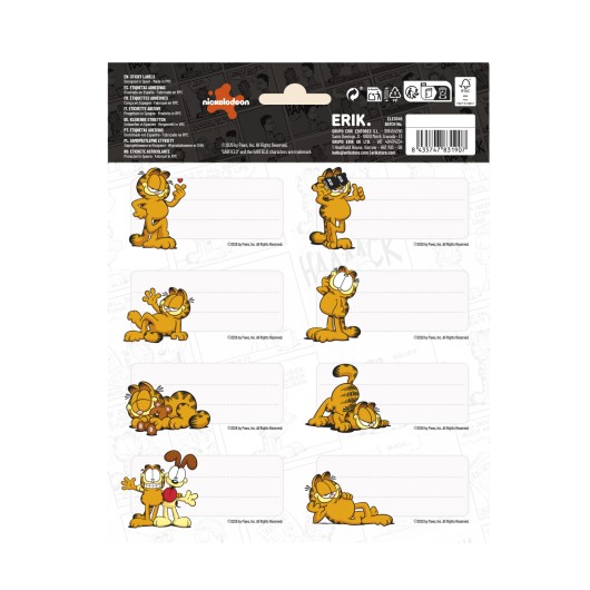 ETICHETTE ADESIVE GARFIELD