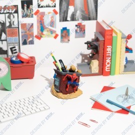 PORTAPENNE CON SET DI SCRITTURA MARVEL SPIDERMAN 2