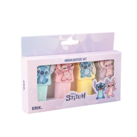 SET DI 4 EVIDENZIATORI CON TOPPER DISNEY STITCH 2