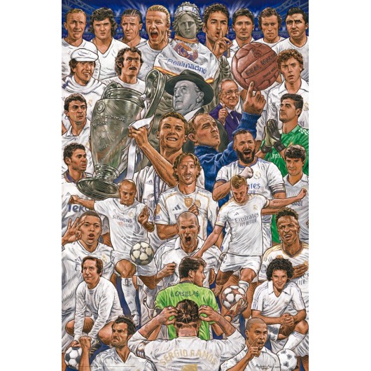POSTER LEGGENDE DEL MADRID DI MORALES DE LOS RÍOS