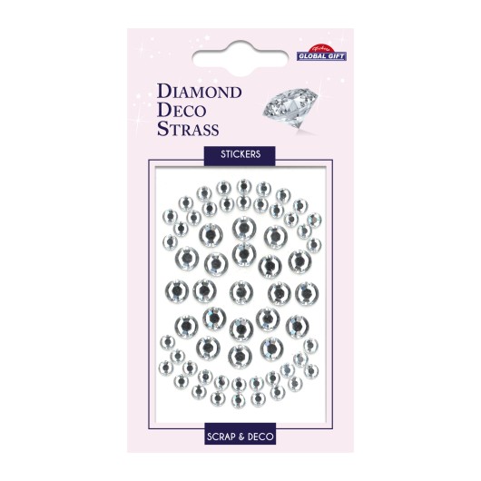 ADESIVI DIAMOND DECO STRASS TRASPARENTI