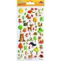 ADESIVI TWEENY FOAMY ANIMALI DELLA FORESTA GLITTER