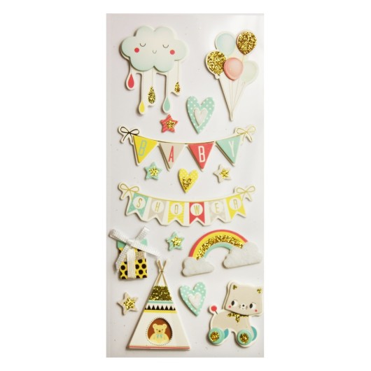 ADESIVI SCENY SCRAP & DECO BABY RILIEVO