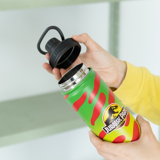 BOTTIGLIA METALLICA TERMICA HOT&COLD 500ML JURASSIC PARK
