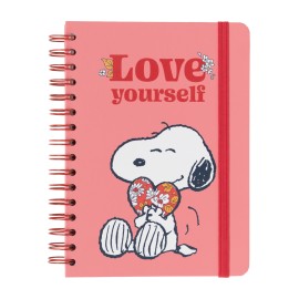 QUADERNO COPERTINA RIGIDA A5 SNOOPY LOVE YOURSELF