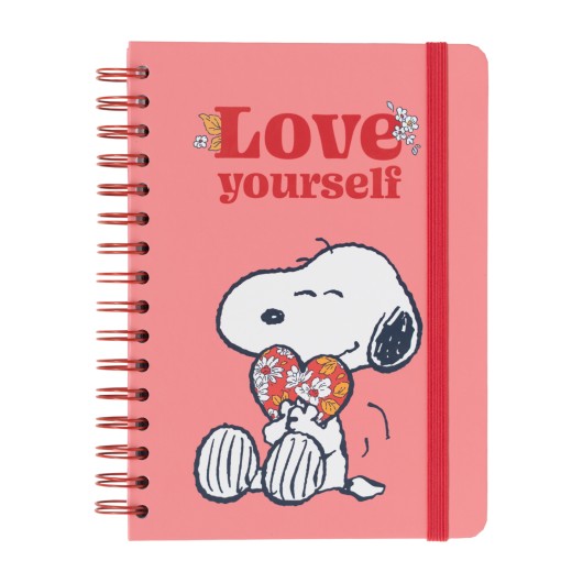 QUADERNO COPERTINA RIGIDA A5 SNOOPY LOVE YOURSELF