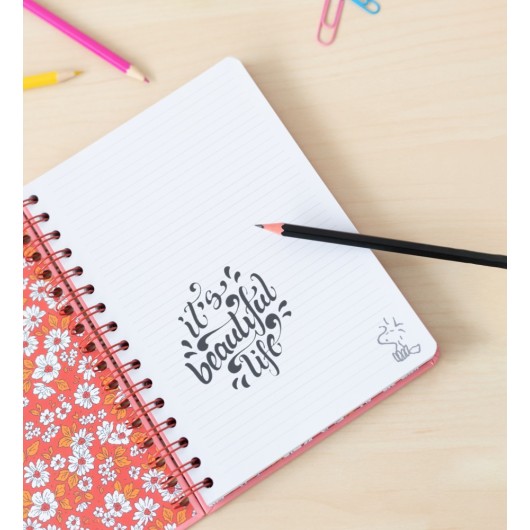 CUADERNO TAPA FORRADA A5 SNOOPY LOVE YOURSELF