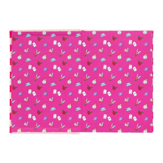QUADERNO PREMIUM A5 COPERTINA FELPATA DISNEY ALICE NEL PAESE DELLE MERAVIGLIA STREGATTO
