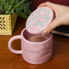 TAZZA CON COPERCHIO TORTA BUON COMPLEANNO