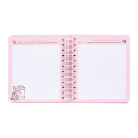 DIARIO SCOLASTICO GIORNALIERO 2026/2027 TAGLIA M 11 MESI PUSHEEN 2