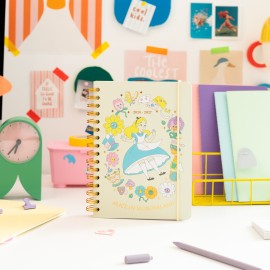 DIARIO SCOLASTICO SETTIMANALE 2026/2027 FORMATO A5 12 MESI DISNEY ALICE NEL PAESE DELLE MERAVIGLIE 2