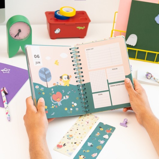 DIARIO SCOLASTICO SETTIMANALE 2026/2027 FORMATO A5 12 MESI BT21