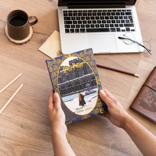 DIARIO SCOLASTICO SETTIMANALE 2026/2027 FORMATO A5 CON RILEGATURA CUCITA 17 MESI HARRY POTTER