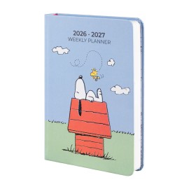 DIARIO SCOLASTICO SETTIMANALE 2026/2027 POCKET 17 MESI SNOOPY
