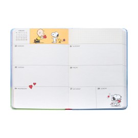 DIARIO SCOLASTICO SETTIMANALE 2026/2027 POCKET 17 MESI SNOOPY 2