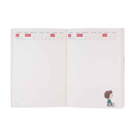 AGENDA NON DATATA GIORNALIERA A6 SNOOPY