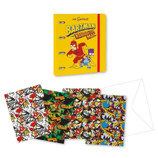 RACCOGLITORE A 4 ANELLI IN POLIPROPILENE THE SIMPSONS
