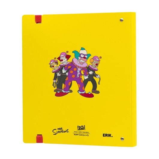 RACCOGLITORE A 4 ANELLI IN POLIPROPILENE THE SIMPSONS