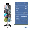 ESPOSITORE CALENDARI GIREVOLE 4 FACCE C-16 NERO (SENZA MERCE)