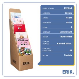 ESPOSITORE 1/4 PALLET 6  RIPIANI  KRAFT (SENZA MERCE) 2