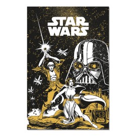 POSTER STAR WARS 50 ANNIVERSARIO