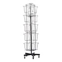 ESPOSITORE CALENDARI GIREVOLE 4 FACCE NERO C-20 (SENZA MERCE)