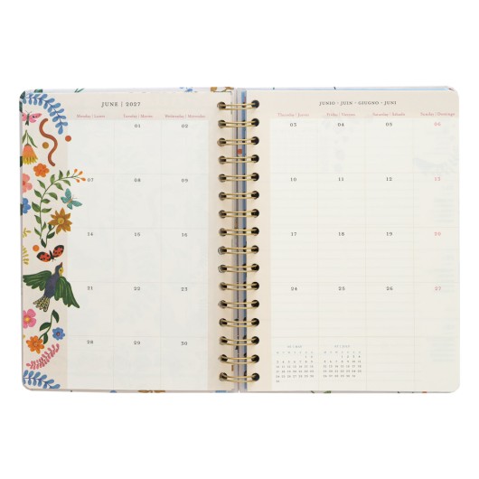 AGENDA ANNUALE 2027 VISTA SETTIMANALE A5 TREND FIORI
