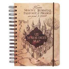 CUADERNO TAPA FORRADA A5 HARRY POTTER THE MARAUDER'S MAP