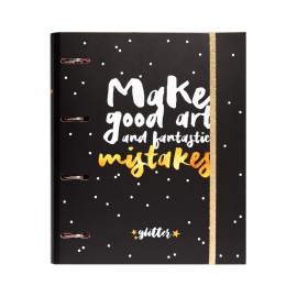 CARPETA 4 ANILLAS GLITTER STARS